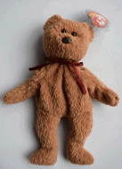 Ty Beanie Babie Curly the Bear Retired and VERY RARE with 8 ERRORS!!! - (Earn 40 reward points on this item worth $10.00)