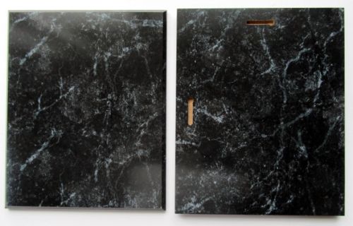 Black Marble Swirl Plaque - Ships OUTSIDE the U.S.