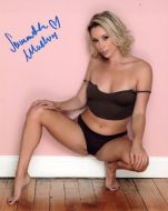 Samantha Mathias GLAMOUR MODEL In Person Signed Photo - (Earn 2 reward points on this item worth $0.50)