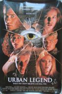  URBAN LEGEND Cast Signed Movie Poster 2 SIDED - (Earn 60 reward points on this item worth $15.00)