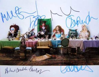Alice In Wonderland Cast Signed 11x14