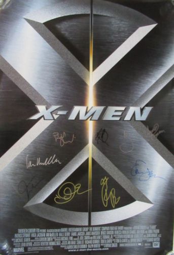 Cast Signed In Person Marvel X-Men Movie Poster