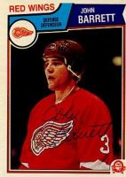 John Barrett HOCKEY Signed Sport Card
