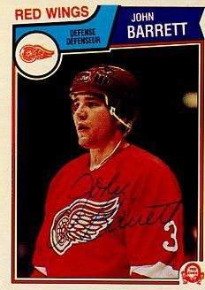 John Barrett HOCKEY Signed Sport Card