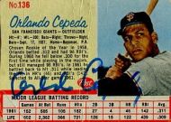 1962 Post Cereal Orlando Cepeda Baseball Card - (Earn 4 reward points on this item worth $1.00)