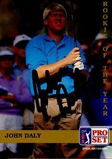 John Daly GOLFER Signed Golf Sport Card