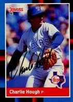 Charlie Hough BASEBALL Signed Sport Card