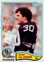 Mark Van Eeghan FOOTBALL Signed Sport Card