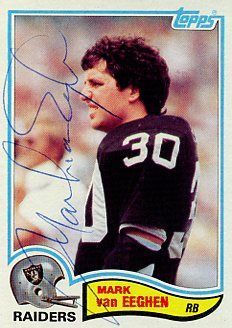 Mark Van Eeghan FOOTBALL Signed Sport Card